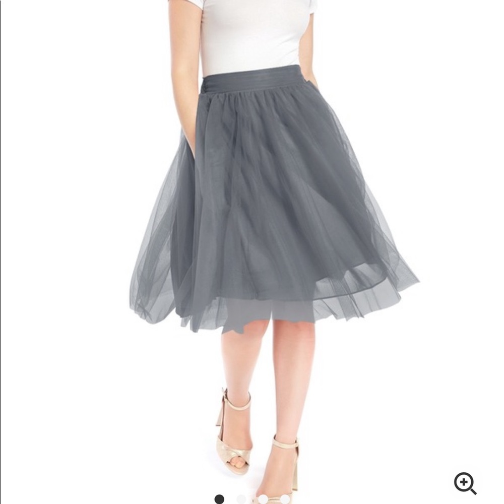 Azazie Sylvie Skirt Grey size small